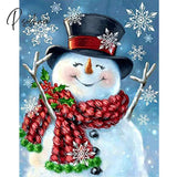 5D Diy Full Round Diamond Painting Santa Snowman Dog Embroidery Christmas Tree Picture Of