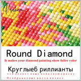 5D Diy Full Round Diamond Painting Santa Snowman Dog Embroidery Christmas Tree Picture Of