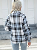 Classic Boat Neck Gingham Shirt for Women - Durable, Easy-Care & Perfect for Casual Spring/Fall