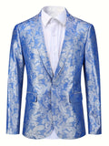 Men's Stylish Corduroy Blazer with Distinctive Pattern - Elegant Lapel Design for Formal Occasions & Casual Charm