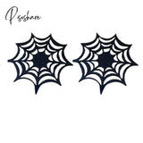 6/4/2Pcs Coasters Spider Web Decorative Halloween Themed Decorarion Supplies Doilies Placemats For