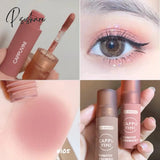 6 Colors Matte Liquid Eyeshadow Cream Milk Tea Blush Pallete Velvet Cheek Blusher Nude Powder