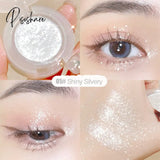 6 Colors Monochrome Eyeshadow Waterproof Lasting Glitter Discoloration Highlighter Palette Rose