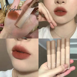 6 Colors Nude Liquid Lipsticks Waterproof Velvet Matte Lip Gloss Long Lasting Non-Stick Cup Tint