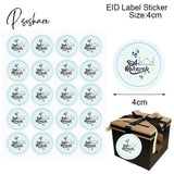 60/120Pcs Ramadan Eid Mubarak Decorations Paper Sticker Gift Lable Seal Islamic Muslim Eid Al-Fitr