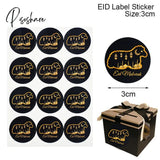 60/120Pcs Ramadan Eid Mubarak Decorations Paper Sticker Gift Lable Seal Islamic Muslim Eid Al-Fitr