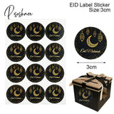 60/120Pcs Ramadan Eid Mubarak Decorations Paper Sticker Gift Lable Seal Islamic Muslim Eid Al-Fitr