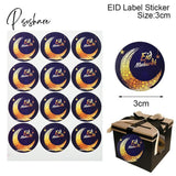 60/120Pcs Ramadan Eid Mubarak Decorations Paper Sticker Gift Lable Seal Islamic Muslim Eid Al-Fitr