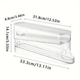 Automatic Double-Layer Fresh Egg Keeper, 12-14 Eggs Sliding Egg Storage Container - Hinged Design, Plastic Material, Non-Contact with Food - Refrigerator Space Saver Egg Rack for Kitchen