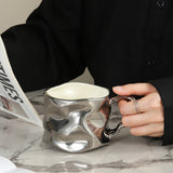 [Creative Crinkled Ceramic Coffee Cup] LJ031-LJ032 Creative Crinkled Ceramic Cup, Mug, Coffee Cup