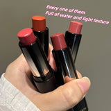 Shimmery Lipstick Deluxe - 6-in-1 Moisturizing Long-Lasting Matte Lip Color with Hydrating & Plumping Effect, Full Coverage for All Skin Types, Berry & Mixed Tones, Ideal for Travel & Work, Adult Age Range