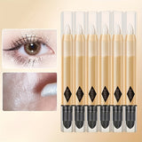 6pcs Set Highlighter Eyeshadow Pencil Shimmer Glitter Contouring Brightening Double-headed Eyeshadow Stick Lazy Eyeshadow Makeu