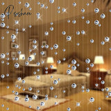 6M Crystal Bead Curtain Fashion Luxury Home Living Room Bedroom Decoration Wedding Transparent White