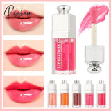 6Ml Transparent Crystal Jelly Lipgloss Shiny Clear Mirror Moisturizing Lip Oil Plumping Balm Liquid