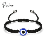 6Pcs/Set Handmade Turkish Lucky Evil Eye Bracelets For Women Men Blue Eyes Braided Red Rope