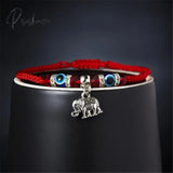 6Pcs/Set Handmade Turkish Lucky Evil Eye Bracelets For Women Men Blue Eyes Braided Red Rope