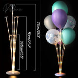 7/11/19 Tube Balloon Holder Balloons Stand Column Confetti Kids Birthday Party Baby Shower Wedding