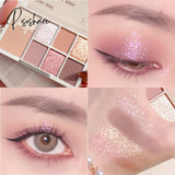 7 Colors Glitter Eyeshadow Palette Matte Shimmer Waterproof Eye Shadow Long Lasting Pigment Eyes