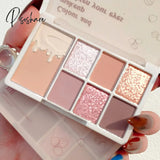 7 Colors Glitter Eyeshadow Palette Matte Shimmer Waterproof Eye Shadow Long Lasting Pigment Eyes