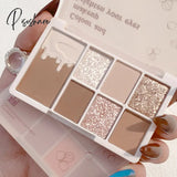 7 Colors Glitter Eyeshadow Palette Matte Shimmer Waterproof Eye Shadow Long Lasting Pigment Eyes