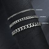 1pc Men's Silver Domineering Stainless Steel Chain Bracelet, Cuban Link Bracelet For Men, Father's Day Gift