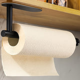 [Self-Adhesive Paper Towel Holder] Under Cabinet Paper Towel Holder, Silvery Drilled or Self-Adhesive Paper Towel Holder, Paper Towel Roll Holder, Stainless Steel Under Counter Paper Towel Holder, Suitable for Kitchen, Pantry