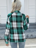 Classic Boat Neck Gingham Shirt for Women - Durable, Easy-Care & Perfect for Casual Spring/Fall
