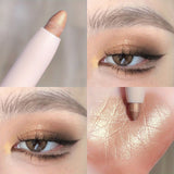 [15 Colors Glitter Eyeliner Pen] 15 colors Glitter Rotating Eyeliner Pen for Eyelid Brightening and Nose and Eye Low Saturation - Long-Lasting and Smudge-Proof For Music Festival