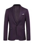 Men's Semi-formal Blazer, Two Button Flap Pocket Suit Jacket