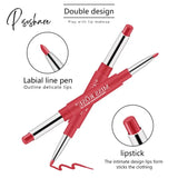 8 Color Matte Lipstick Lip Liner 2 In 1 Brand Makeup Durable Waterproof Nude Red Lips Make Up