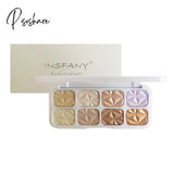 8 Colors Glitter Highlighter Face Contour Blush Palette Makeup Body Shimmer Powder Illuminator