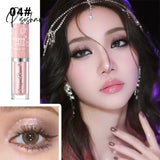 8 Colors Glitter Liquid Eyeshadow Highlighter Waterproof Pearlescent Shiny Eye Shadow Sequin