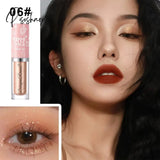 8 Colors Glitter Liquid Eyeshadow Highlighter Waterproof Pearlescent Shiny Eye Shadow Sequin