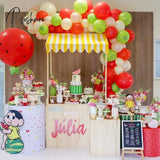 86Pcs Fruit Party Decorations Set Hawaiian Decoratie Baby Shower Watermelon Latex Balloon Arch