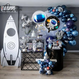 89Pcs Outer Space Party Rocket Astronaut Foil Balloons Galaxy Theme Boy Birthday Decoration Air