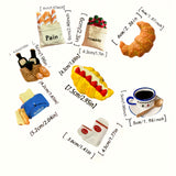 [8 Cute Fridge Magnets Decorative] Set of 8 Cute Fridge Magnets, Decorative for Kitchen And Bedroom, Creative Resin Fridge Magnets, a Gift for Friends During The Holidays.