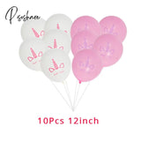 8Pcs Fairy Birthday Balloons Set Baby Girl 1 2 3 4 5 6 7 8 9 Years Old Number Decorations Fairy