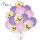 8Pcs Fairy Birthday Balloons Set Baby Girl 1 2 3 4 5 6 7 8 9 Years Old Number Decorations Fairy