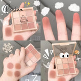 9 Colors Matte Eyeshadow Palette Nude Waterproof Long Lasting Eye Pigment All Shadow Powder