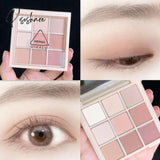 9 Colors Matte Eyeshadow Palette Nude Waterproof Long Lasting Eye Pigment All Shadow Powder