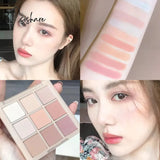 9 Colors Matte Eyeshadow Palette Nude Waterproof Long Lasting Eye Pigment All Shadow Powder