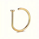 1pc/2pcs Fashion Stainless Steel Nose Ring Lip Ring Without Perforating, Lip Nose Clip