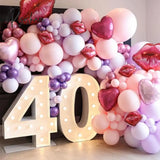 93/73Cm Giant Birthday Figure Balloon Filling Box Party Decoration Baby Shower Wedding Number Frame