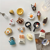 [8 Cute Fridge Magnets Decorative] Set of 8 Cute Fridge Magnets, Decorative for Kitchen And Bedroom, Creative Resin Fridge Magnets, a Gift for Friends During The Holidays.