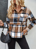 Women's Plaid Pattern Long Sleeve Shirt - Casual, Single-Breasted, Perfect for Spring and Fall, Comfortable Women's Clothing for Daily Wear