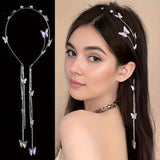 Elegant 1pc Butterfly Tassel Hairband, Traditional Chinese Hair Ornament, Ethereal Photography Prop, Woodland Hair Clip Accessory for Women