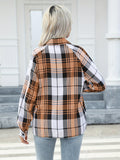 Classic Boat Neck Gingham Shirt for Women - Durable, Easy-Care & Perfect for Casual Spring/Fall