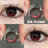 2Pcs Red Color contact lenses with grade 14.5MM 1 year use contacts for women students cosplay cosmetics contact lenses