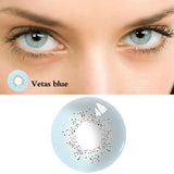 Pisoshare 1 Pair Colored Colorful Diy Cosmetic Eye Glasses Solution Lenses Eyes Color Contacts