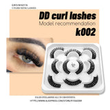 Lashes DD Curl 10-23mm Russian Lashes 3D Mink Eyelashes Reusable Fluffy Russian Strip Lashes eyelashes extensions